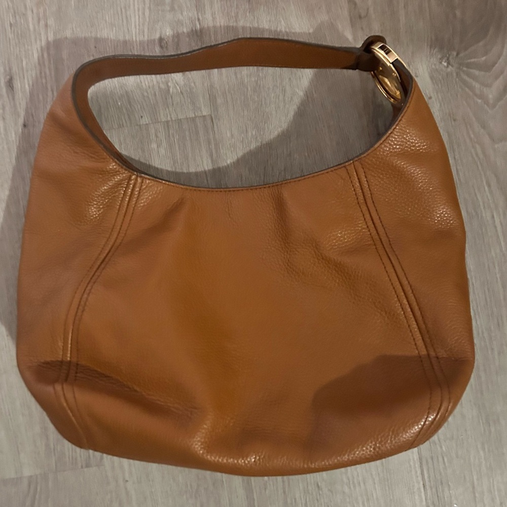 Michael Kord Leather Hobo Bag